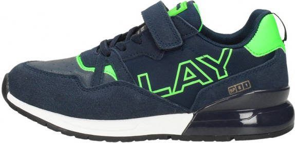Replay Blauwe Lage Sneakers Shoot Jr