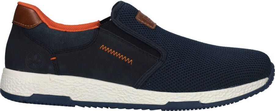 Rieker Instapper Heren Blauw/Oranje