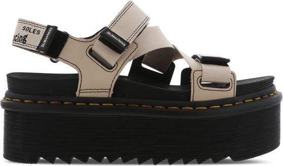 Dr Martens Kimber Logo Webbing Strap Sandals Dr. Martens, Beige, Dames