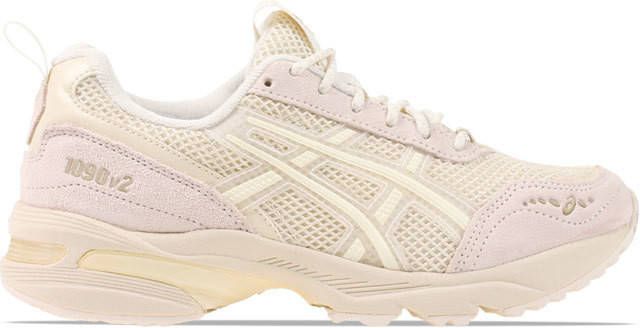 ASICS Gel 1090V2 sneaker met su&#xE8, de en leren details