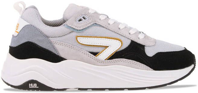 HUB Grijze Lage Sneakers Glide z Men