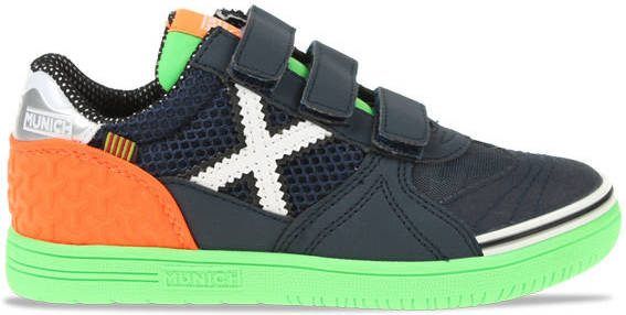 Munich G3 Velcro Blauw/Groen Kinderen