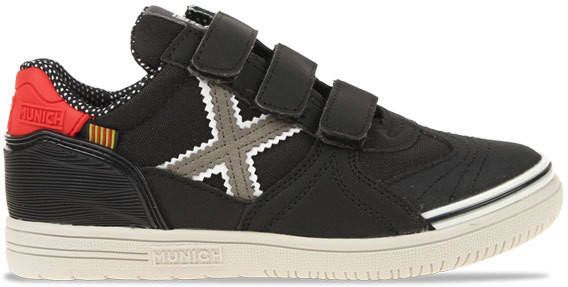 Munich G3 Velcro Zwart/Rood Kinderen
