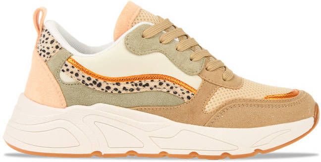 PS Poelman Carocel Tiener chunky sneakers beige/multi
