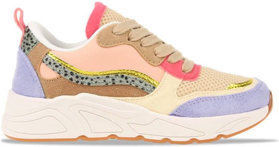 PS Poelman Carocel Kids chunky sneakers roze/multi