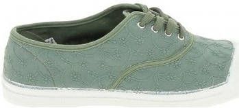 Bensimon Sneakers Toile Lacet Broderie Matcha