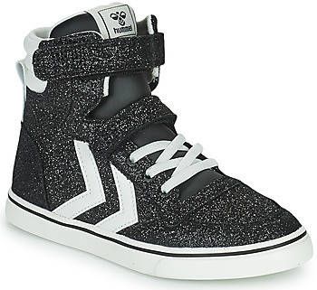 hummel Slimmer Stadil Glitter sneakers met glitter zwart/ecru