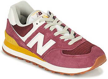 New Balance WL574 sneaker met suède details