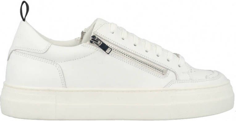 Antony Morato Witte Mmfw01477 Row Zipper Lage Sneakers