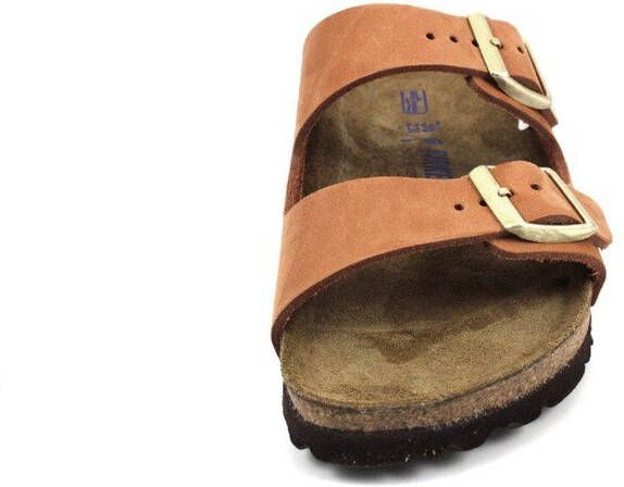 Birkenstock Sandalen Arizona SFB Nubuck Narrow Oranje