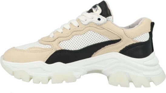 bronx Sneakers Soft Nappa 66426 AA Wit/Zwart/Camel