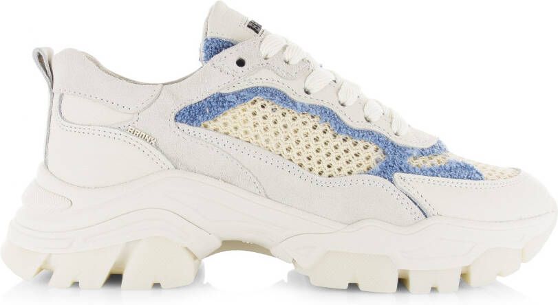 bronx Sneakers Tayke over 66457 MT 3682 Wit/Blauw