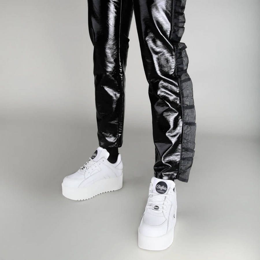 Buffalo London Classic Dames Schoenen White Leer