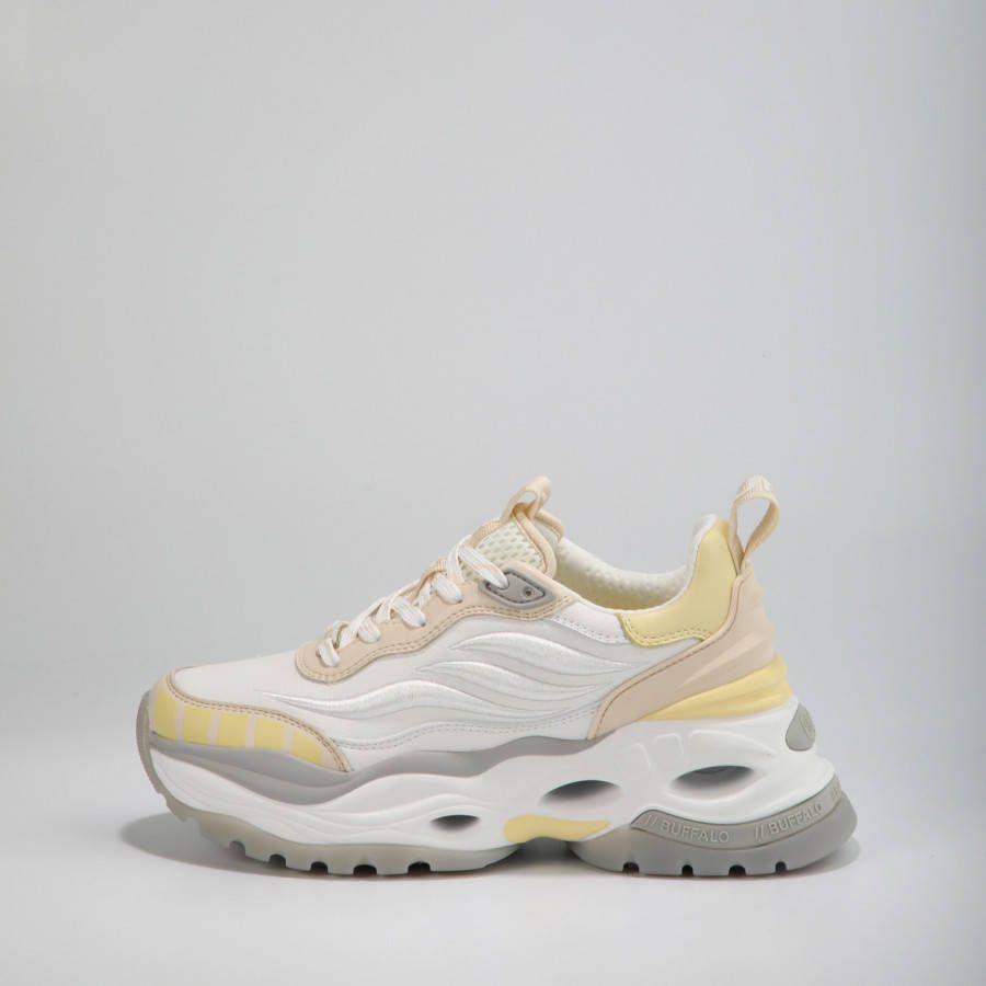 Buffalo Triplet third beige/yellow vegan nappa/mesh