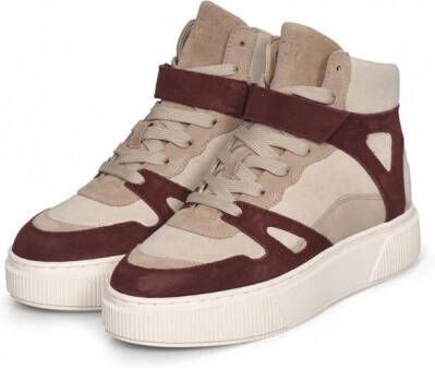 Cycleur de Luxe enkelhoge veter sneakers met rits en verwisselbaar voetbed