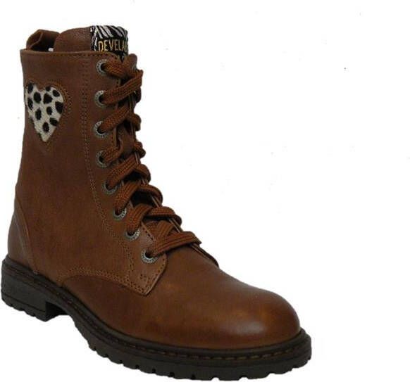 Develab 42254 Cognac Suede Veter boots