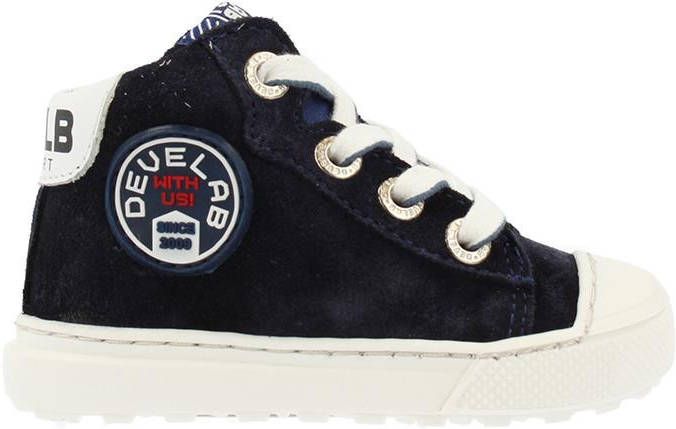 Develab Blauwe Veterschoenen Firststep