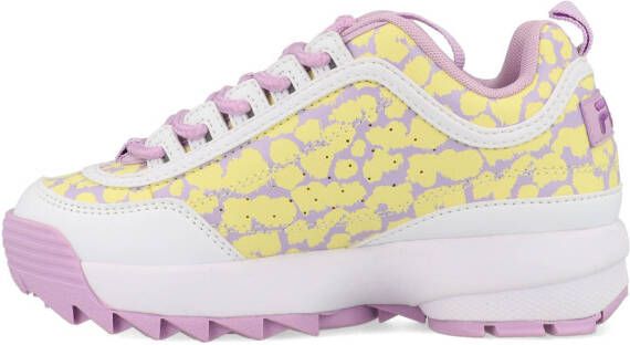 fila Disruptor F Teens FFT0062.43107 Wit/Paars/Geel