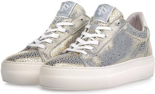 Floris van Bommel VINNI leren plateau sneakers goud