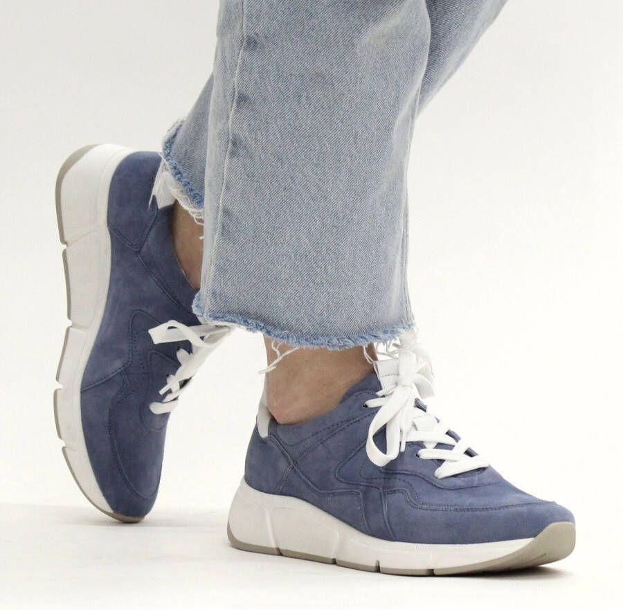 Gabor Sneakers geitensuèdeleer Comfort blauw