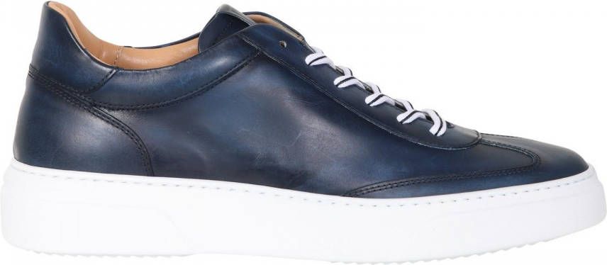 Giorgio HE980148 sneaker in Blauwe leren uitvoering
