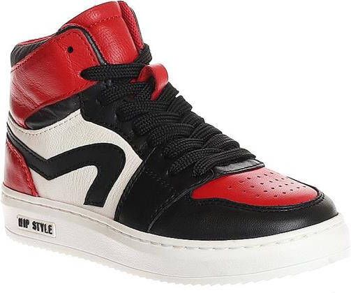 Hip Basket Mid Black Red White Boots