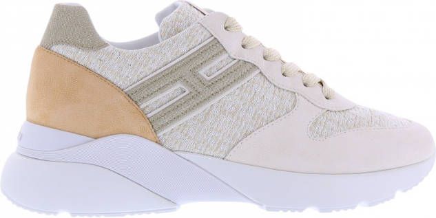 Hogan Active One H Can.lunga sneakers , Beige, Dames