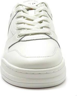 HUB Crew leren sneakers met dierenprint wit