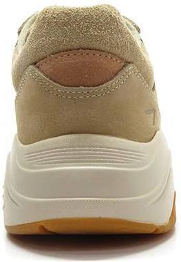 HUB Beige Lage Sneakers Eclipse