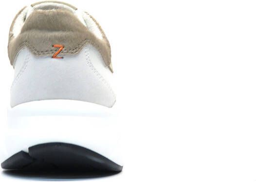 HUB Rock leren chunky sneakers off white/beige