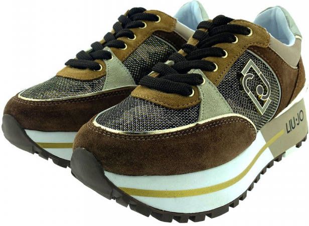 Liu Jo Logo plaque panelschuipen , Bruin, Dames