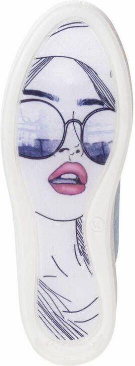 Marco Tozzi Plateausneakers met stijlvolle print op de loopzool