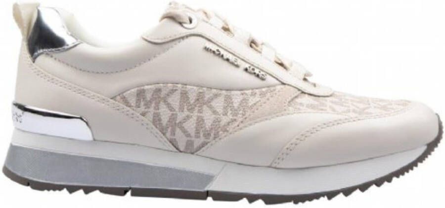 Michael Kors Allie Stride Logo Trainers , Beige, Dames