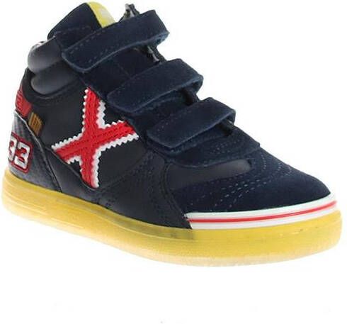 Munich Blauwe G3 Boot Velcro Hoge Sneaker