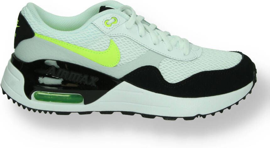 Nike air max system sneakers wit/geel kinderen