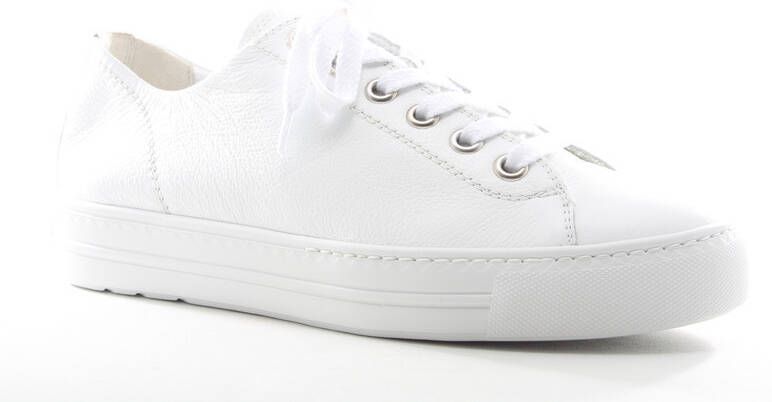 Paul Green Witte Veterschoenen Mastercalf