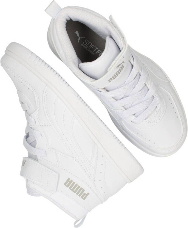 Puma Rebound Joy Halfhoge Sneaker Meisjes Wit