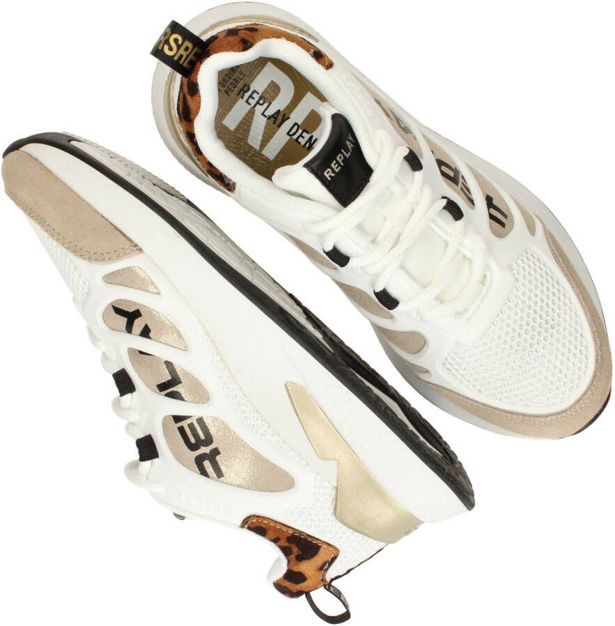 replay Maze JR Suede JS540002S 3094 Beige/Goud