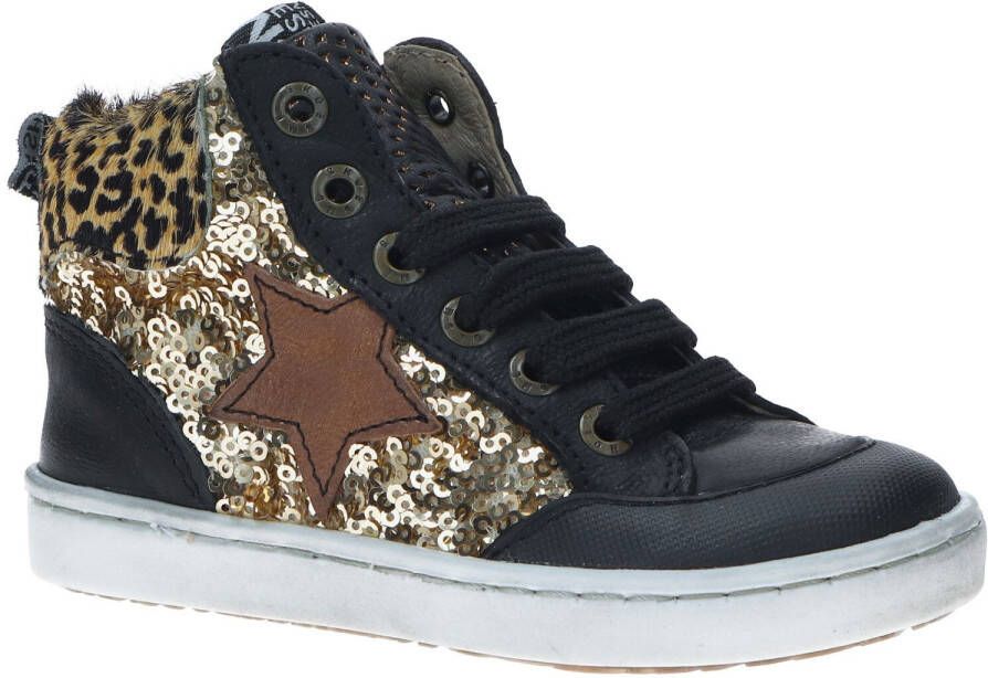 Shoesme Babyschoen Meisjes Zwart/Bruin/Goud/Multi