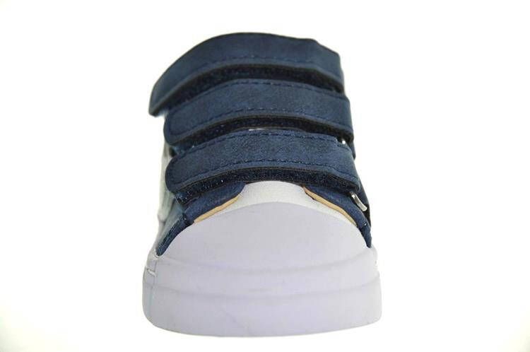 Shoesme SH22S015 B leren sneakers blauw/wit