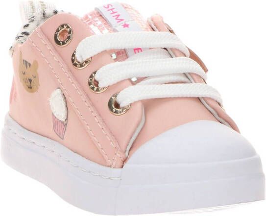 Shoesme SH21S002 B leren sneakers roze