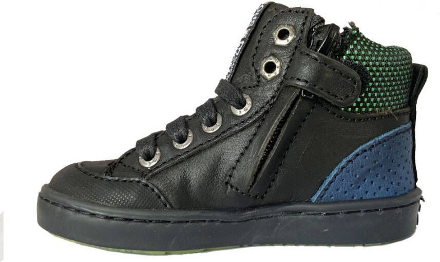 Shoesme Urban UR20W044-C hoge leren sneakers zwart