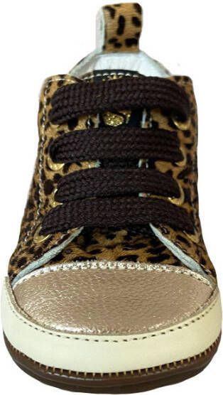 Shoesme Veterschoenen baby proof leopard
