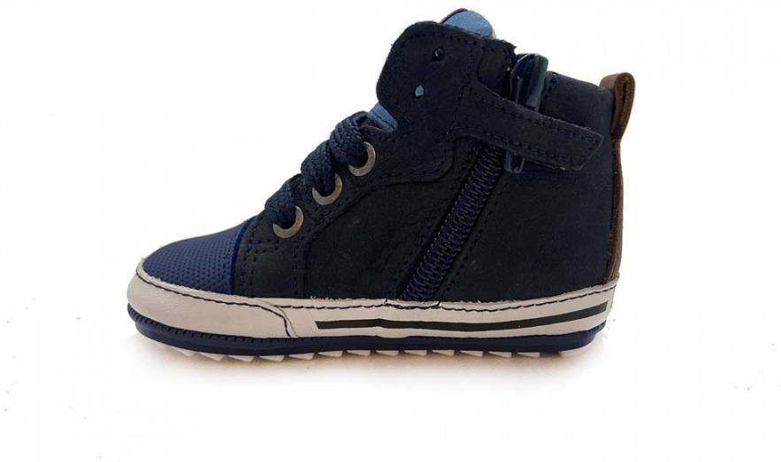 ShoesMe Blauwe Veterschoenen Babyproof Flex