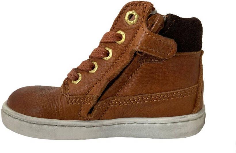Shoesme Cognac Hoge Sneaker Ur21w045