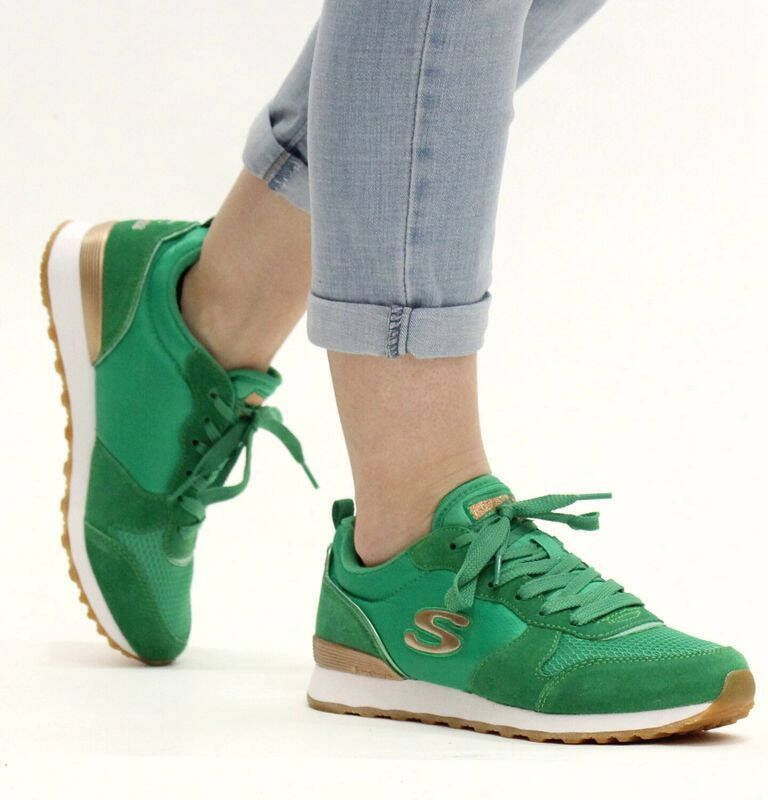 Skechers Goldn Gurl Sneaker Dames Groen