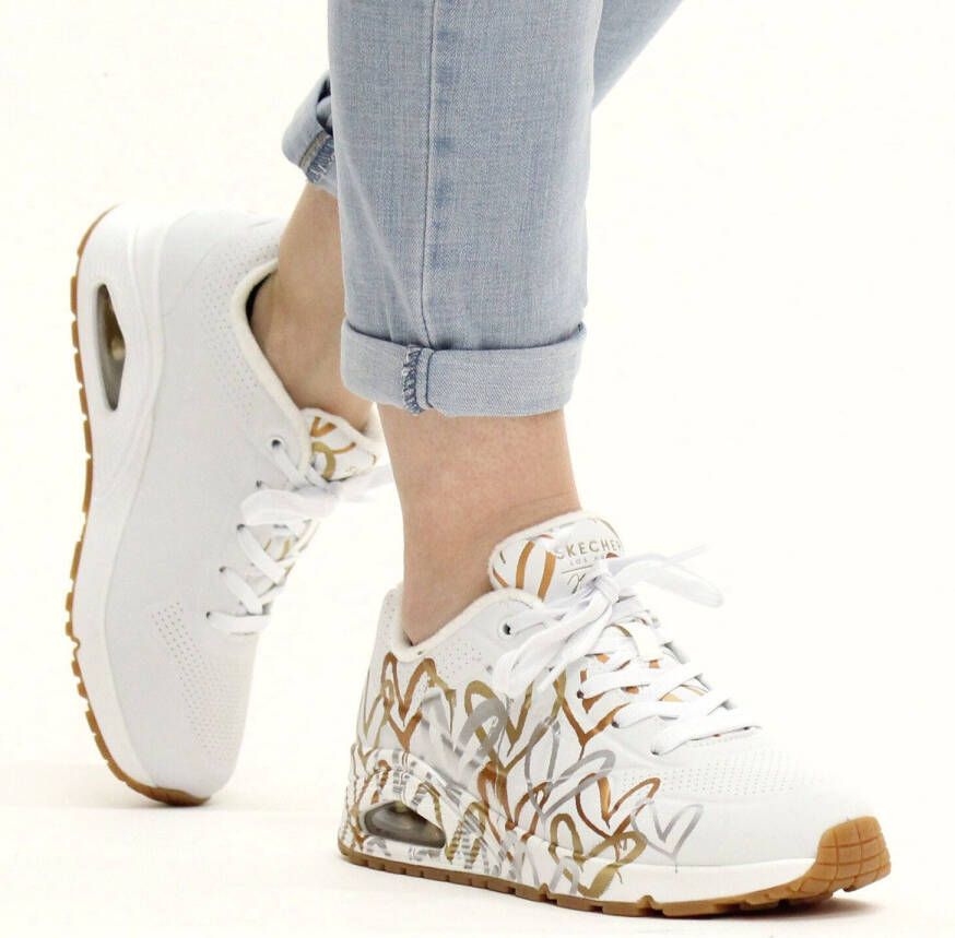 Skechers X JGoldcrown Uno Sneaker Dames Wit/Multi
