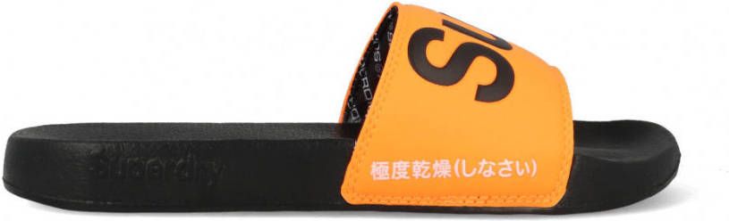 Superdry Slippers MF3108ST X2T Zwart / Oranje-44/45 maat 44/45