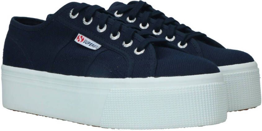 Superga COTW Linea Up And Down Sneaker Dames Blauw