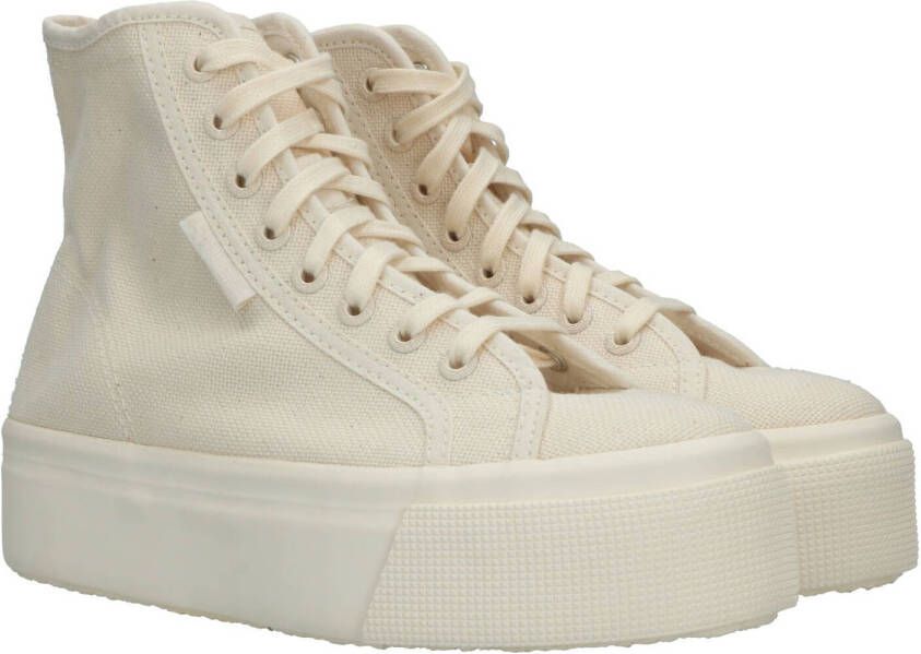 Superga HI TOP Veterboot Dames Beige